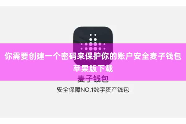 你需要创建一个密码来保护你的账户安全麦子钱包苹果版下载