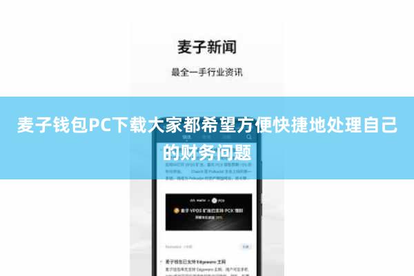 麦子钱包PC下载大家都希望方便快捷地处理自己的财务问题